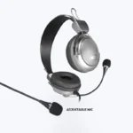 ZEBRONICS Zeb-Supreme USB Wired Headset with Mic – Black Edition - Image 3