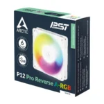 Arctic P12 Pro Reverse ARGB 120mm White Cabinet Fan
