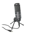 Audio-Technica AT2020 USB Plus Cardioid Condenser USB Microphone (Black) - Image 3