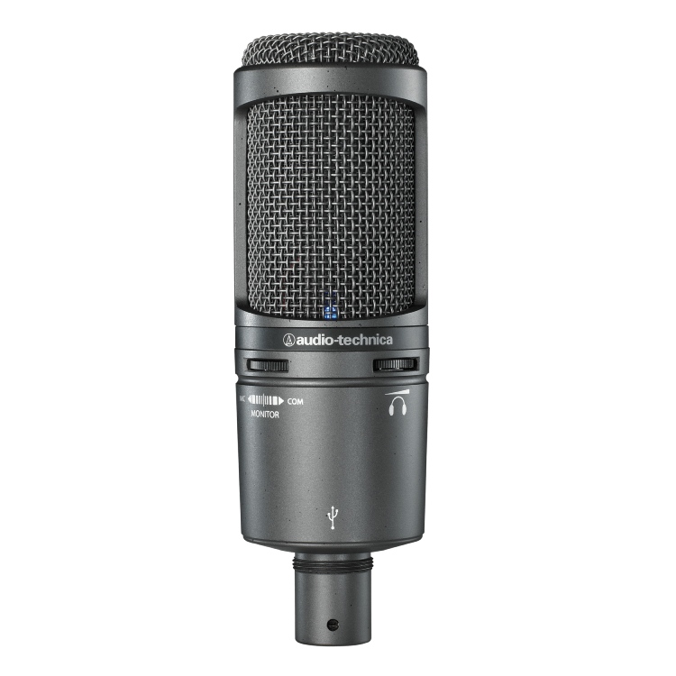 Audio-Technica AT2020 USB Plus Cardioid Condenser USB Microphone (Black)