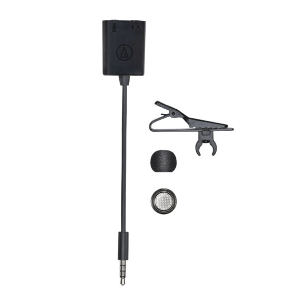 Audio Technica ATR3350XiS Omnidirectional Condenser Lavalier Microphone for Smartphones