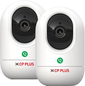 CP PLUS CP-E24Q (Pack of2) Wi-Fi Smart CCTV Camera with Press to Call & CTC Secure Tech Security Camera
