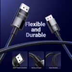 Ugreen DP114 Dp 1.4 Male To Male Plastic Case Braided Cable 2M-80392 - Image 7