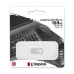 Kingston 128GB Data Traveler Micro USB 3.2 Flash Drive – Silver - Image 2