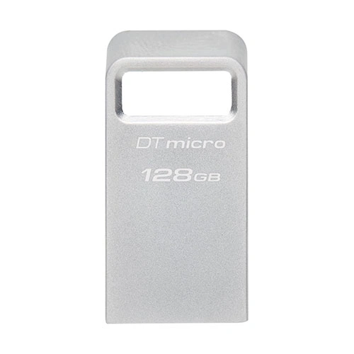 Kingston 128GB Data Traveler Micro USB 3.2 Flash Drive – Silver