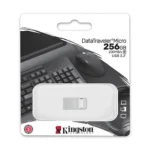 Kingston DataTraveler Micro 256GB USB 3.2 Gen 1 Flash Drive (Silver) - Image 2