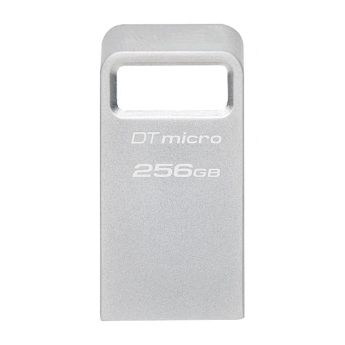 Kingston DataTraveler Micro 256GB USB 3.2 Gen 1 Flash Drive (Silver)