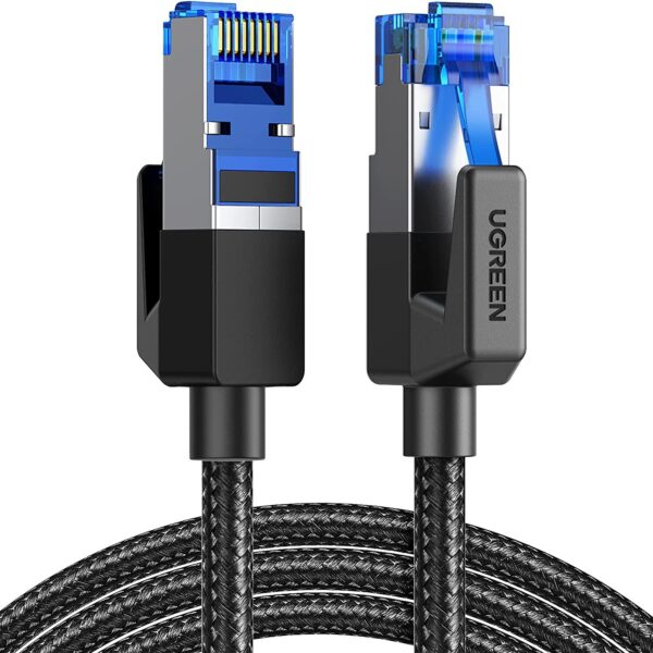 Ugreen NW153 CAT8 Shielded Round Braided Cable Modular Plugs 1m-80429