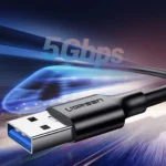 Ugreen US184 USB 3.0 A Male to Type C Male Cable Nickel Plating 1m Black-20882 - Image 3