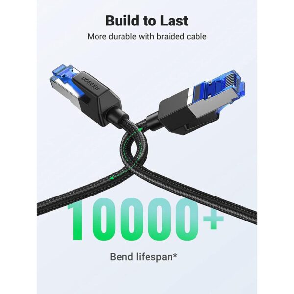 Ugreen NW153 Cat8 Shielded Round Braided Cable Modular Plugs 5M-80433