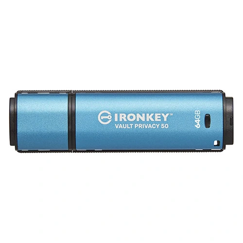 Kingston IronKey Vault Privacy 50 Series 64GB USB 3.2 Pen Drive