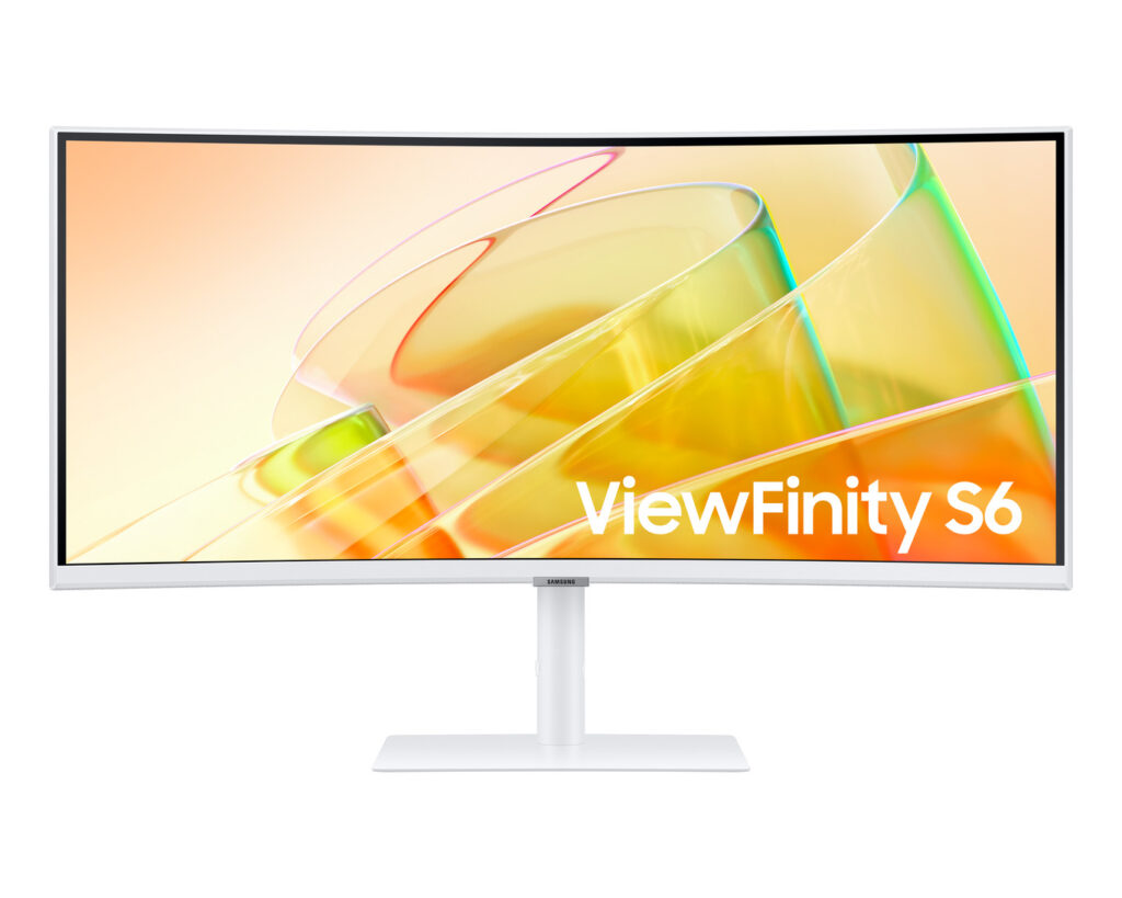 Samsung ViewFinity S6 34 Inch Ultra WQHD Curved 100Hz HDR10 Monitor with Thunderbolt 4 – LS34C650TAWXXL