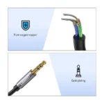 Ugreen AV118 3.5Mm Male To 3.5Mm Female Extension Cable 2M (Black)-10594 - Image 5