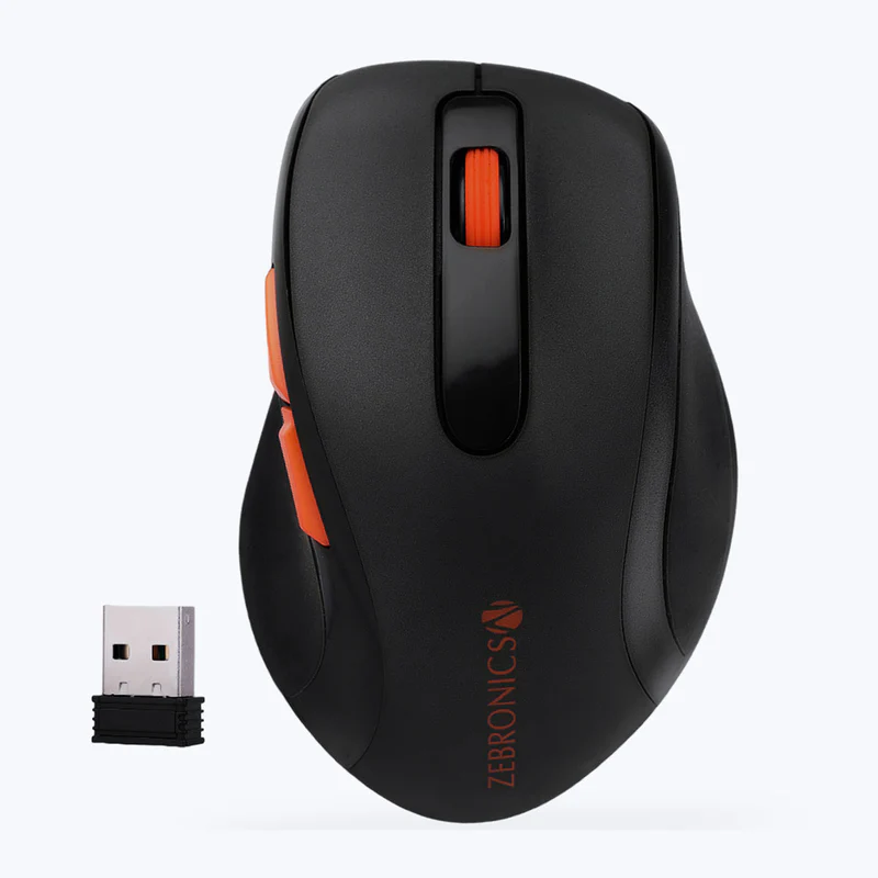 Zebronics Curve Wireless Mouse – Black