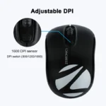 Zebronics Zeb Dash wireless Mouse – Black - Image 3