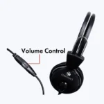 ZEBRONICS Zeb-Pleasant Wired Over-Ear Headphones with Mic – Black Edition - Image 2