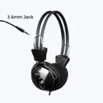 ZEBRONICS Zeb-Pleasant Wired Over-Ear Headphones with Mic – Black Edition