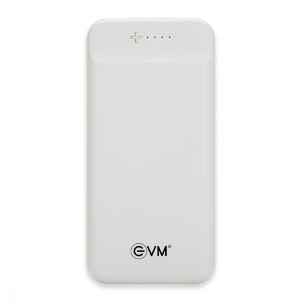 EVM P0109 EnCharge 10000mAh Portable Power Bank for Smartphones & Devices-WHITE