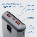 EVM EnNano Pro 20 P0404 20000mAh Power Bank – High-Capacity Fast Charging-SILVER - Image 4
