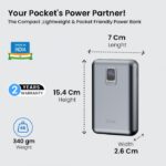 EVM EnNano Pro 20 P0404 20000mAh Power Bank – High-Capacity Fast Charging-SILVER - Image 3