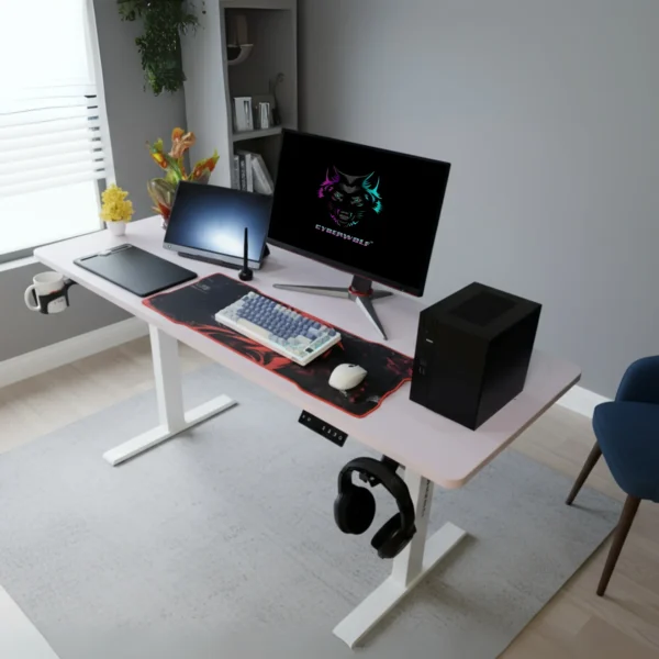 Cyberwolf Battlestation XXL Performance Gaming Surface – White