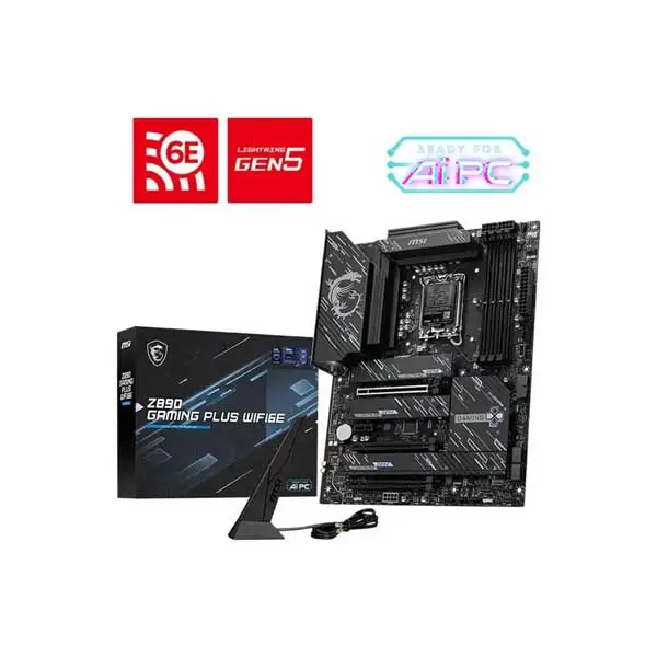 MSI Z890 GAMING PLUS WIFI6E ATX DDR5 Motherboard | Intel LGA 1851 | PCIe 5.0