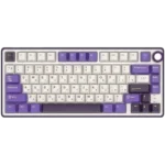 RK Royal Kludge R75 Blackberry Mousse Wired Mechanical Gaming Keyboard, 75% TKL, Hot-Swappable Knob, RGB, K Silver Switch - Image 2