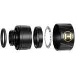 HYTE Push-To-Connect Water Cooling Fittings – Black (6 Pack) - Image 2