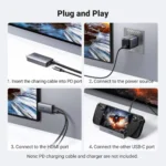 UGREEN CM675 USB-C to HDMI 4K Cable 2m-55330 - Image 2