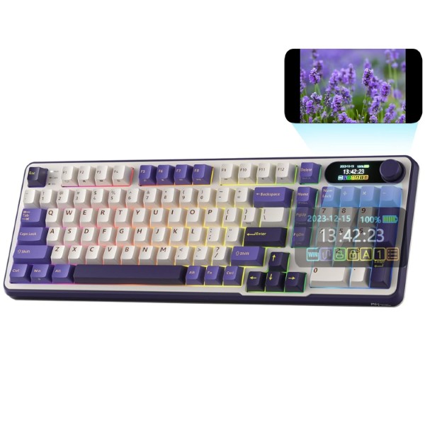 RK ROYAL KLUDGE S98 Blackberry Wireless Mechanical Gaming Keyboard - Brown Switch