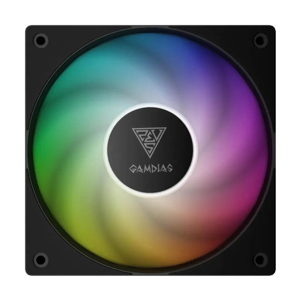 Gamdias Notus M1-1201 ARGB 120mm PWM Cabinet Cooling Fan (Black)