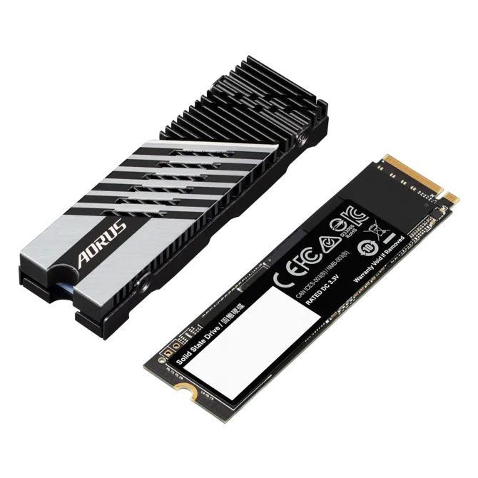 Gigabyte AORUS Gen4 7300 2TB PCIe 4.0 M.2 NVMe Internal SSD (AG4732TB)