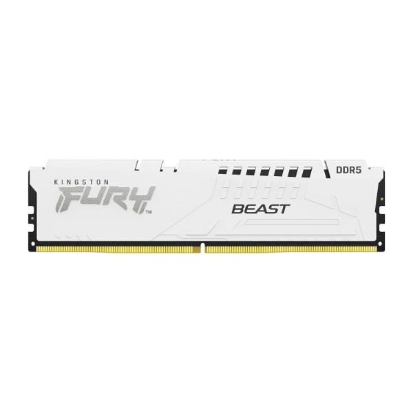Kingston FURY Beast White 16GB DDR5 6000MHz CL36 Desktop Memory (KF560C36BWE2-16)