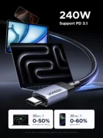 UGREEN L530 USB-C to USB-C PD Fast Charging Cable 240W Max 2m-65867 - Image 2