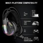 Ant Esports H525 Pro Comfortable Wired Gaming Headset – BLACK - Image 3