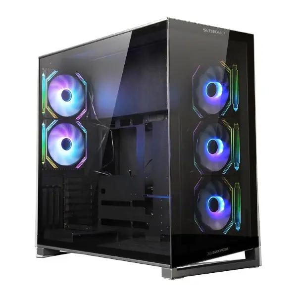 ZEBRONICS Shadow Core Mid Tower Gaming Cabinet (Black)