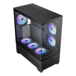 Gamdias Aura GC12 ARGB Panoramic Mid Tower Gaming Cabinet (Black) - Image 5