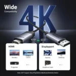 UGREEN DP119 DP to HDMI 4K Cable 1m 15773 - Image 3
