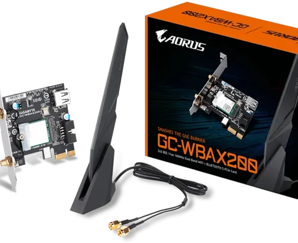 Gigabyte GC-WBAX200 PCIe Wi-Fi 6 & Bluetooth 5.0 Expansion Card