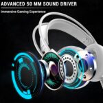 Ant Esports H525 Pro Comfortable Wired Gaming Headset – White - Image 5