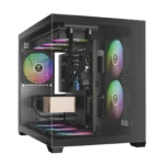 Gamdias AURA GC10M V2 ARGB M-ATX Mini Tower Case – Black