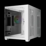 GAMDIAS AURA GC10M V2 WH ARGB Micro-Tower Gaming Case – White - Image 3