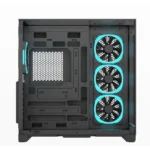 Ant Esports Crystal Mirror Black ATX Mid Tower Gaming Cabinet with ARGB Fans - Image 3