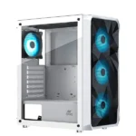 Ant Esports ICE-112 Auto RGB ATX Mid Tower Cabinet – White Gaming Case - Image 5