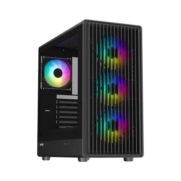 Ant Esports Zen Air 360 ARGB Mid Tower PC Case – ATX Support (Black)