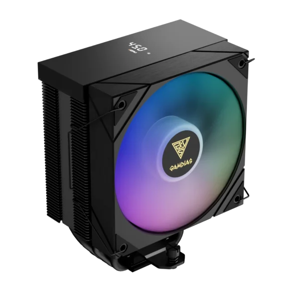Gamdias Boreas M2-51D ARGB 120mm Digital Display CPU Air Cooler (Black)