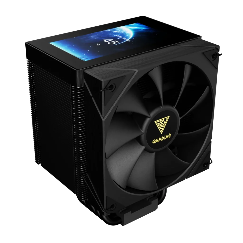 Gamdias Boreas M2-61L LCD Display 120mm CPU Air Cooler (Black)