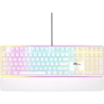 RK ROYAL KLUDGE RK918 Full Size Wired Mechanical Gaming Keyboard White - Red Switch