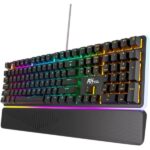 RK ROYAL KLUDGE RK918 Full Size Wired Mechanical Gaming Keyboard Black - Red Switch - Image 2