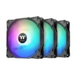 Thermaltake LE120 ARGB High-Airflow 120mm PWM Cooling Fans (3-Pack) – Black